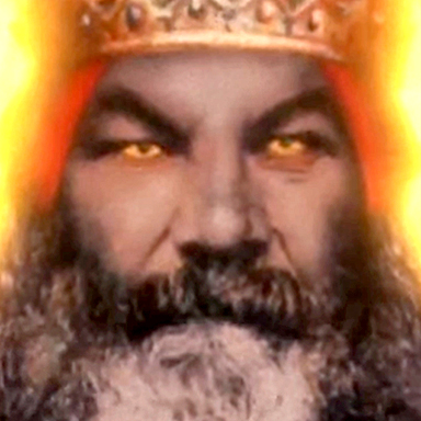 Monty Python God closeup